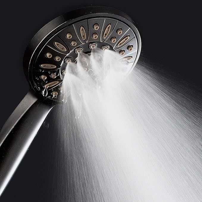 AquaDance High Pressure 6-Setting Oil Rubbed Bronze 4" Handheld Shower with Hose, The Ultimate Shower Experience Officially Independently Tested for Strict US Quality & Performance Standards – 1.8 GPM