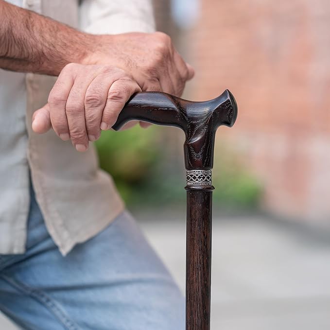 Asterom Handcrafted Canes for Men - Ergonomic, Stylish, Wooden Walking Cane for Men, Cool Walking Sticks for Seniors