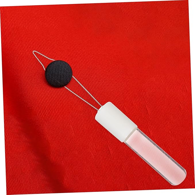 PLAFOPE Button Hook Dressing Aid Tool for Seniors and One Hand Button Assist Device with Non-Slip Handle Durable Steel Wire Buttoner for Shirts Dresses and Collars