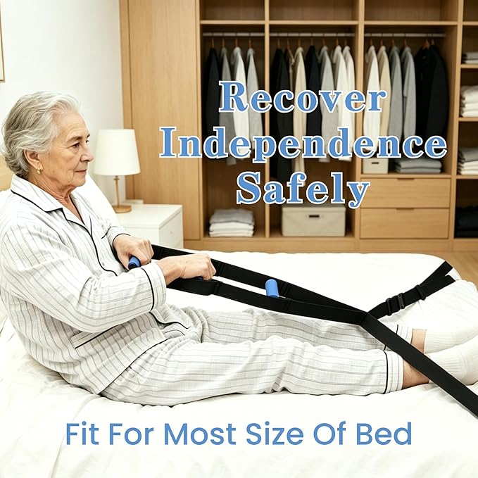 7PC Hip Replacement Kit After Surgery, Recovery Kit for Seniors with Grabber Reacher Tool, Sock Aid, 42" Leg Lifter Strap, Dressing Stick, Shoe Horn (42" Long Leg Lifter Reacher Grabber)