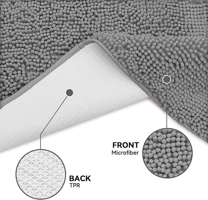 Bcoimo Super Absorbent Cat Door Mat, 24"*17" Anti Slip Mat for Muddy Paws, Pet Rugs for Dirty Paws Washable that Absorbs Moisture and Dirt, for Cat Cage and Pet Resting Carpet