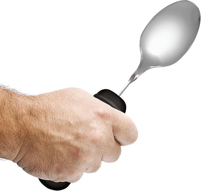 Rehabilitation Advantage Easy Grip Tablespoon with Built-up Handle (Pack of 2)