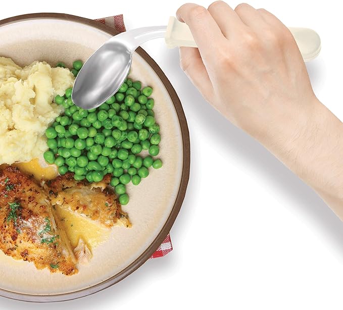 Rehabilitation Advantage Right Handed Grip Easy Offset Spoon