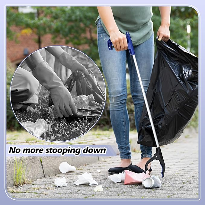 Sabary 20 Pcs Grabber Reacher Trash Pickers Bulk 30'' Long Elderly Earth Day Cleanup Back to School Upper Litter Heavy Duty Handy Mobility Aids Pick up Lightweight Nonslip Claw Arm Extension Stick
