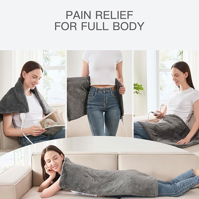 XL Heating Pads Large 17''x33'' fsa Eligible Items only List Heat pad for Period Cramps Heating Pads Large Heated pad for Back Pain Relief Products for Mom Dad
