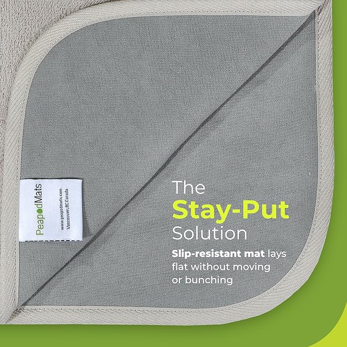 PeapodMats Chair Pads for Incontinence | Washable, Waterproof Chair & Bed Incontinence Pads | Suitable for Kids, Adults, Elderly & Pets, 1.5 x 1.5 Sand