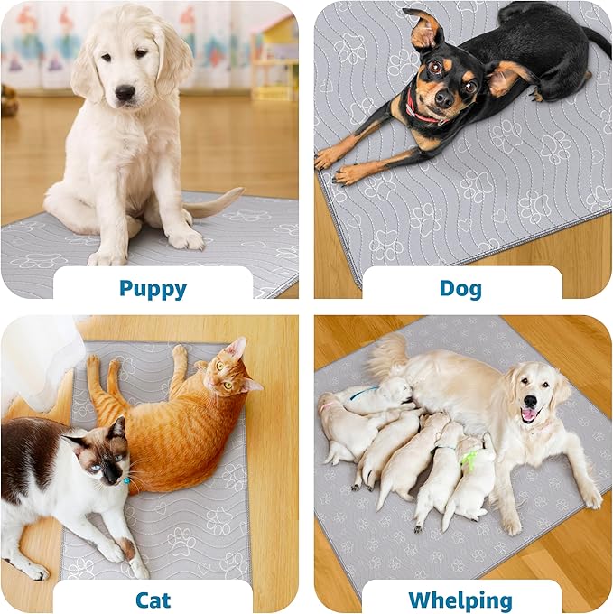 IMPROVIA® Extra-Large Waterproof Dog Mat - Jumbo Washable Playpen Floor Protector, Non-Slip Pet Pad, Heavy-Duty 65"x48"