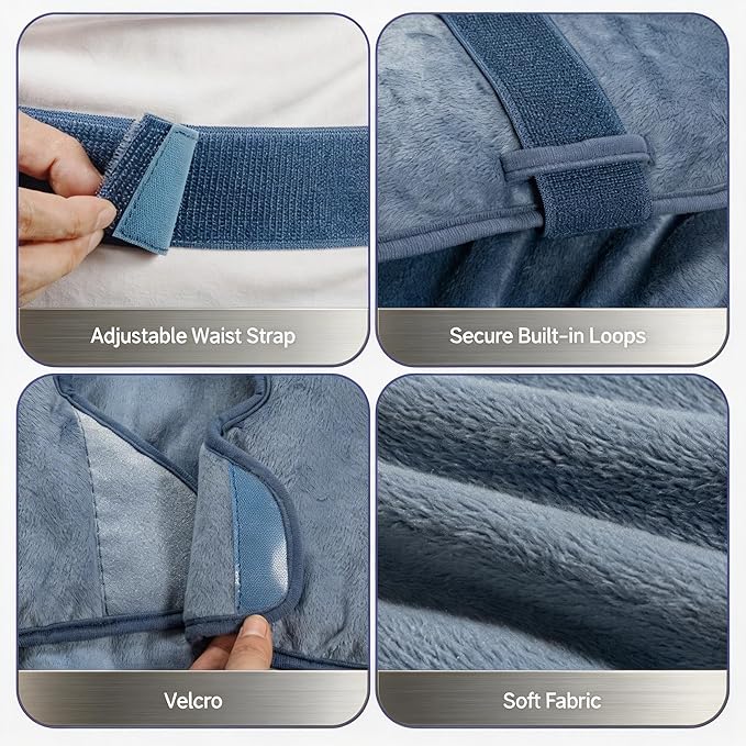 Wearable Heating Pad for Back Neck and Shoulders, Heating Wrap for Pain Relief, Gifts for Mom Grandma Women, Birthday Gifts for Women Men, Gifts for Women, Mothers Day Gifts