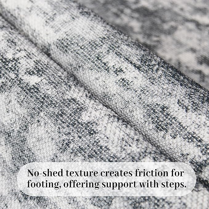 Runners for Hallways Ultra Non-Slip 2x10 Long Runner Rugs Washable Abstract Tear and Stain Resistance No Pile Lightweight Modern Rug Runners for Entryway, Kitchen, Walkway, Entrance, Gray