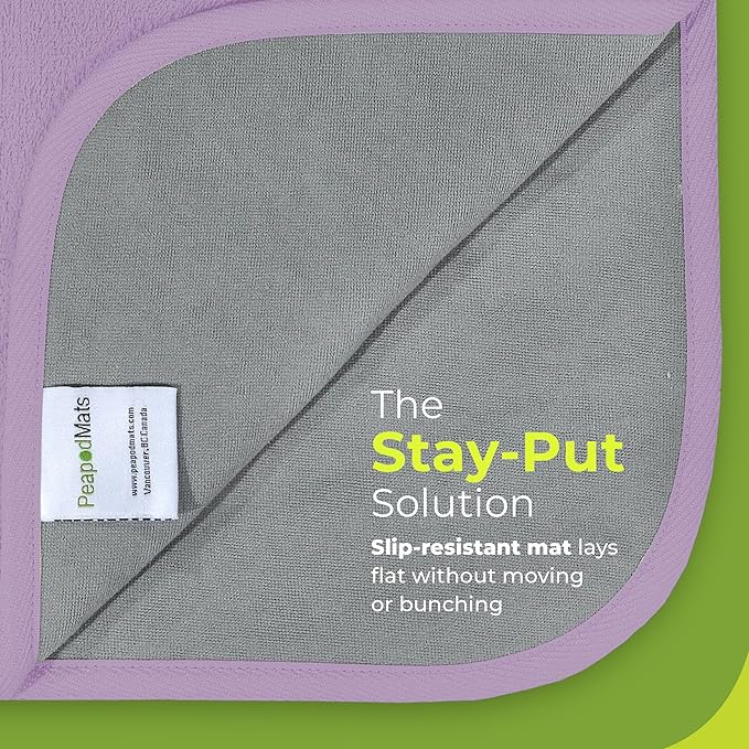 PeapodMats Bedwetting & Incontinence Waterproof Bed Mat - Reusable Underpad. Secure Placement & Breathable. Washable. Enviro Friendly 3x5 (Mauve) Mattress Protector & Pee Pad for Kids & Adults
