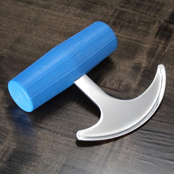 Rehabilitation Advantage, TGrip with Plastic Blue Handle, Rocker Knife
