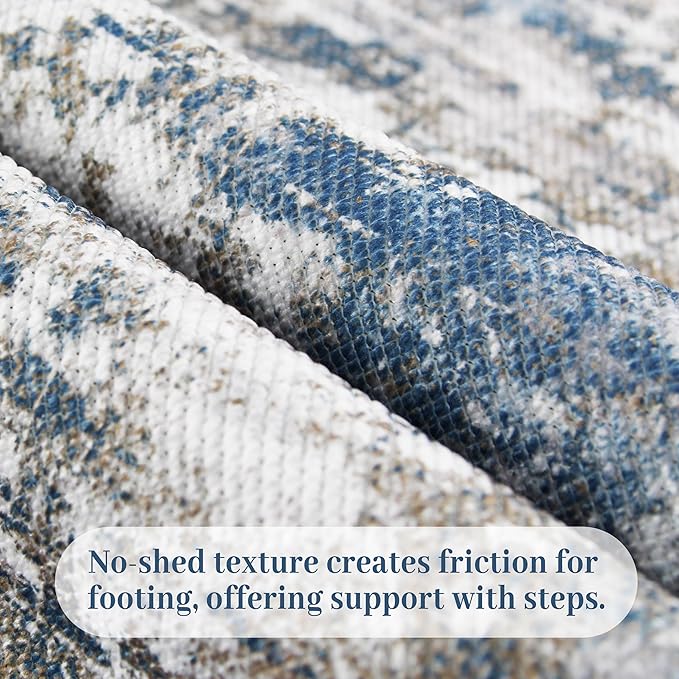 Runners for Hallways Ultra Non-Slip 3x10 Long Runner Rugs Washable Abstract Tear and Stain Resistance No Pile Lightweight Modern Rug Runners for Entryway, Kitchen, Walkway, Entrance, Multi