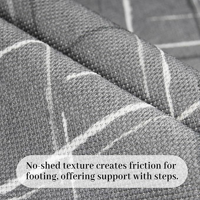 3x5 Area Rug Washable Entryway Rug Non Slip Modern Tear and Stain Resistance No Pile Lightweight Throw Rugs Carpet for Kitchen, Entrance, Foyer, Bedside, Mudroom, Gray