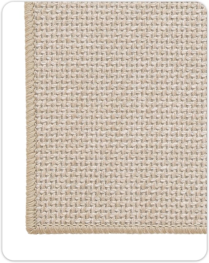 Color&Geometry Oversized Door Mat Non Slip Rubber Backed, 24"x36" Front Door Mat Indoor Outdoor Rug, Dirt Trapper Doormat, Heavy Duty Front Door Rugs, Oatmeal Beige