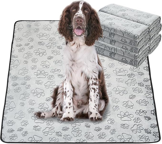 Qeils Reusable Puppy Pads, 16 Pack Washable Pee Pads for Dogs, Non Slip Wee Wee pad, Absorbent and Leakproof Training Mats for Potty, Crate, Playpen, Bed, Sofa, 48"x 30"
