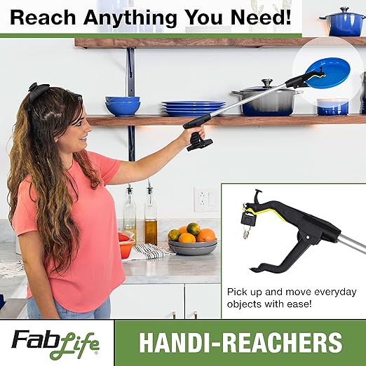 Handi-Reacher 50-1141 Long Reacher with Wired-Driven Jaws, 30" Length