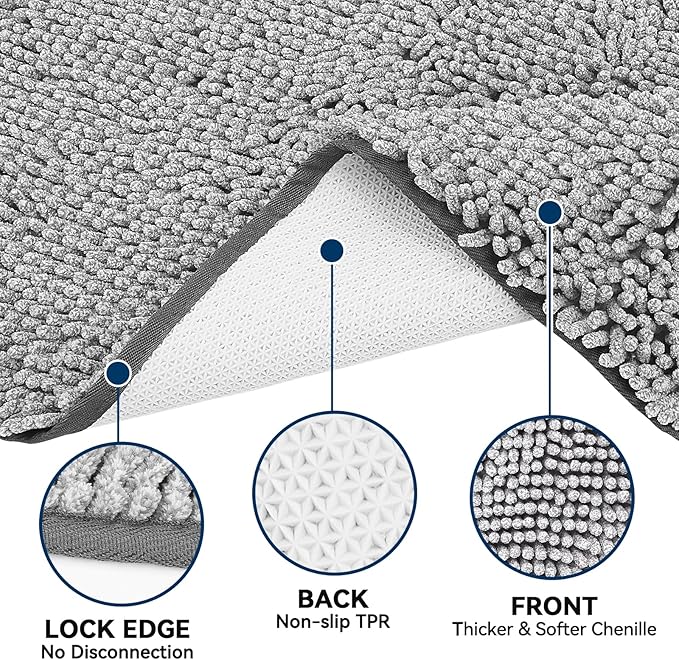 Bcoimo Super Absorbent Dog Door Mat, 36"*24" Anti Slip Mat for Muddy Paws, Pet Rugs for Dirty Paws Washable that Absorbs Moisture and Dirt, for Dog Cage and Pet Resting Carpet