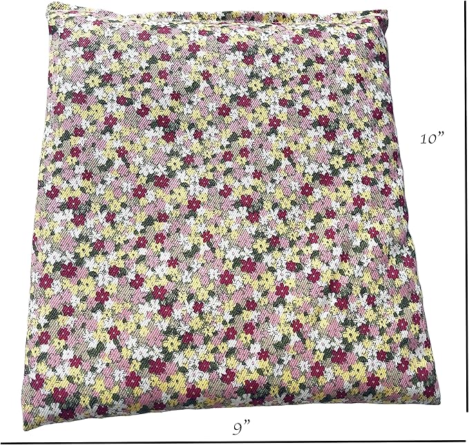 Heating Pad Corn Filled. Natural Heat Therapy for Lower Back, Neck, Shoulders, Cramps. Pain and Stress Relief Heated Wrap. (Spring)