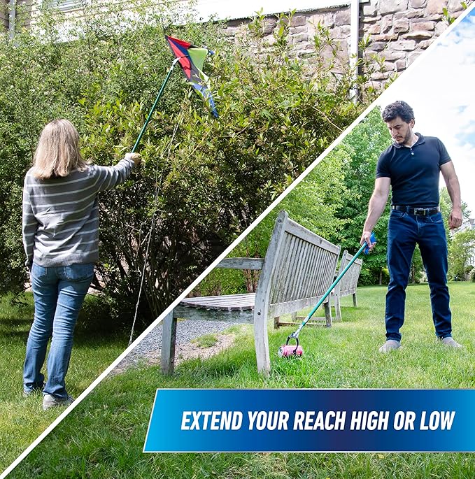 Unger Professional 48” Nifty Nabber, Reacher Grabber Tool, Trash Picker Upper, Built-In Magnet and Ergonomic Grip, Outdoor Claw Pickup, Reaching Assist for Seniors, Safely Perform Tasks